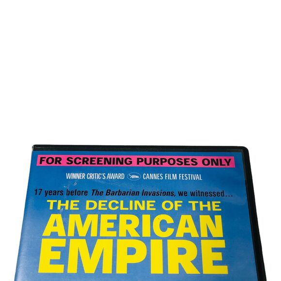 The Decline of the American Empire Screener DVD Screening Copy Rare OOP Movie - Picture 3 of 5
